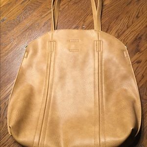 Unlined leather tote bag, NWOT